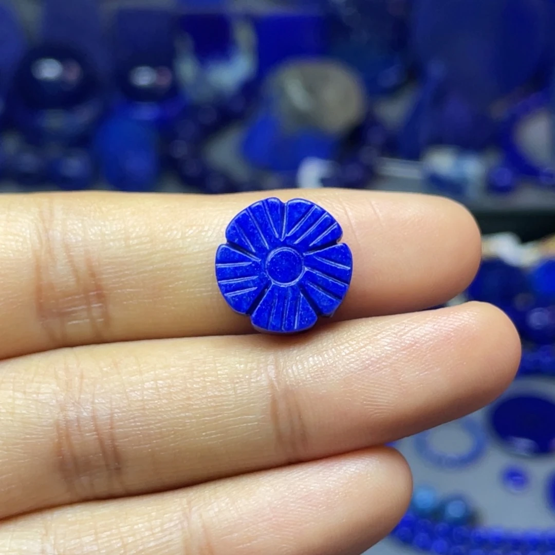 青金石未镶嵌14mm小雏菊配饰