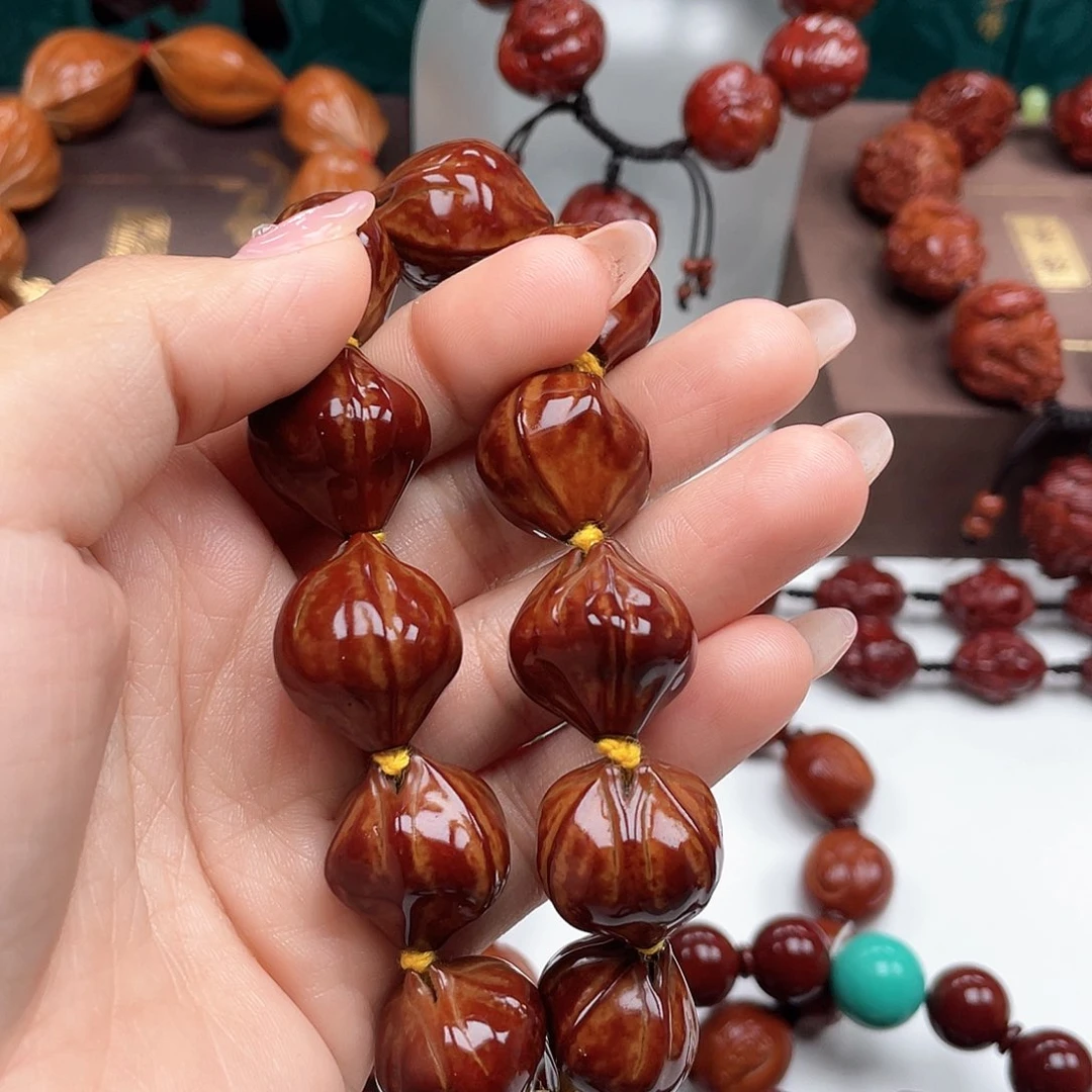 橄榄核手串文*素核手串