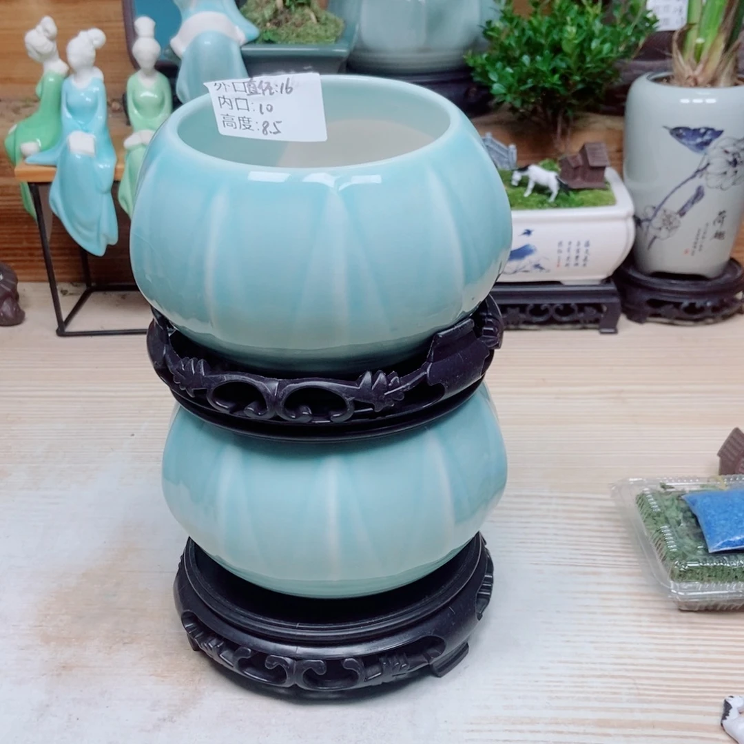 瓷片陶瓷花盆陶瓷艺术