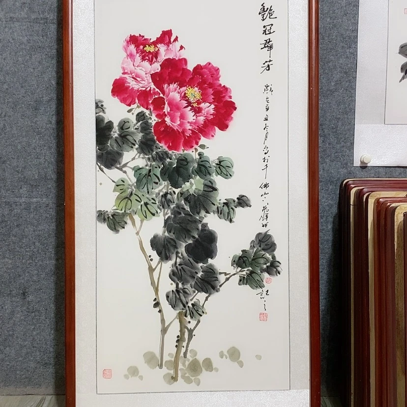 【闪购商品】国画书画作品带框125×65厘米