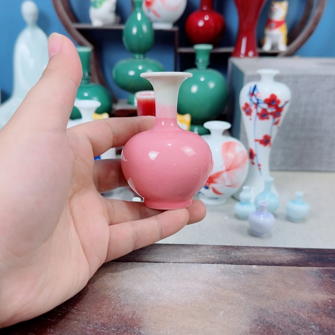 陶瓷手工小花器摆件