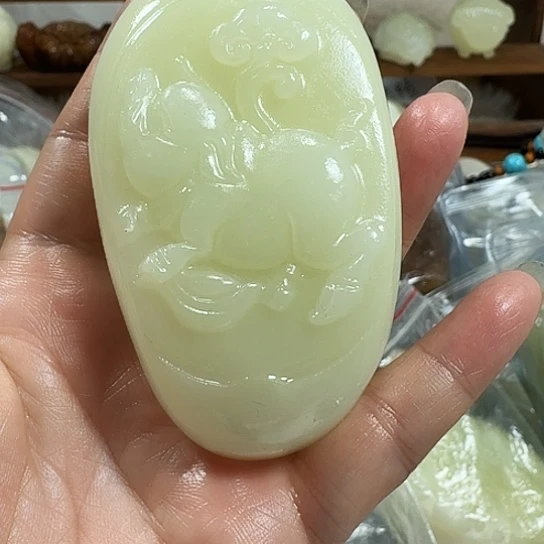 永***砖雕石头手把件石头手把件