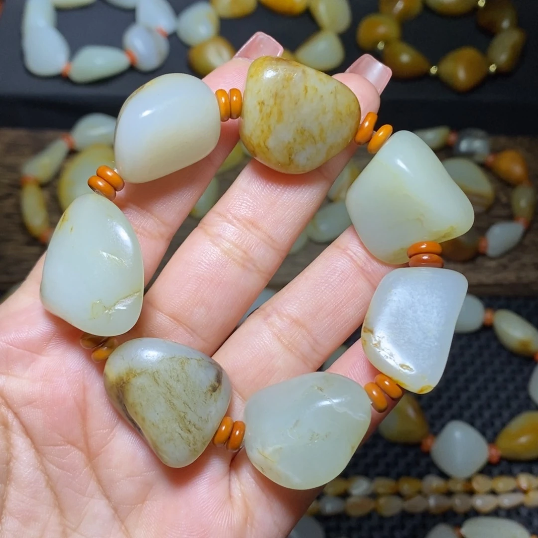 和田玉手链未镶嵌