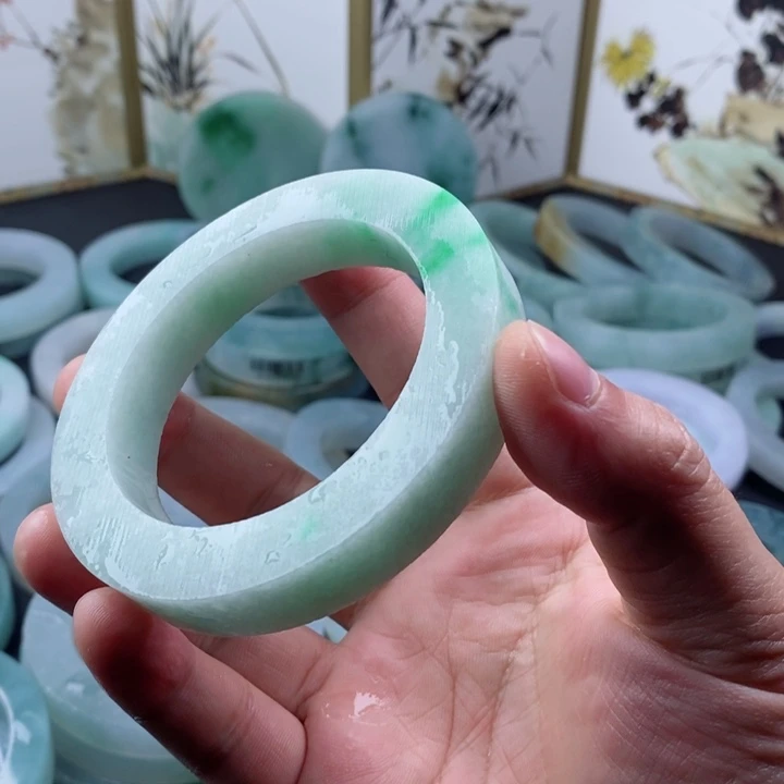 定制翡翠天然缅甸翡翠手镯未镶嵌无*