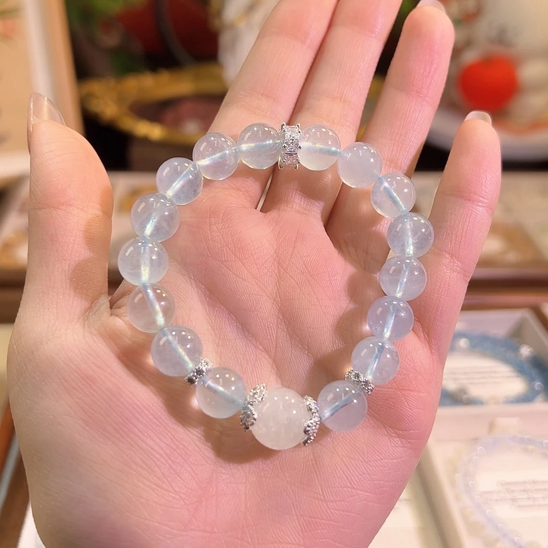 水晶手链未镶嵌海蓝宝