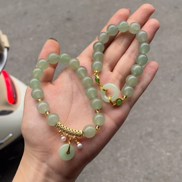 东陵石合金手串东陵玉合金镶嵌手串