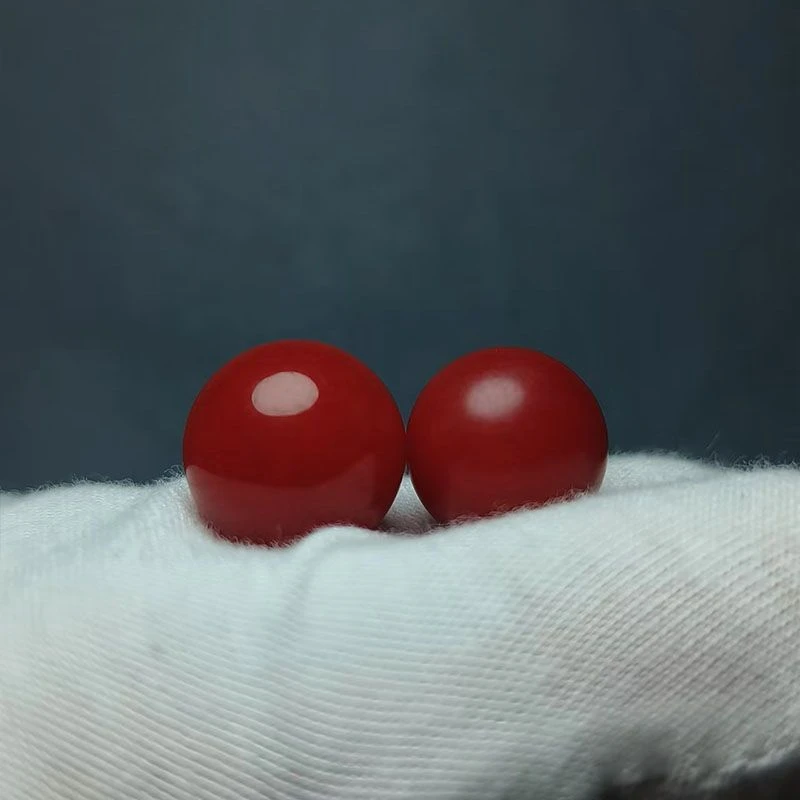 南红卡16mm圆珠一颗保山哑光单珠配饰