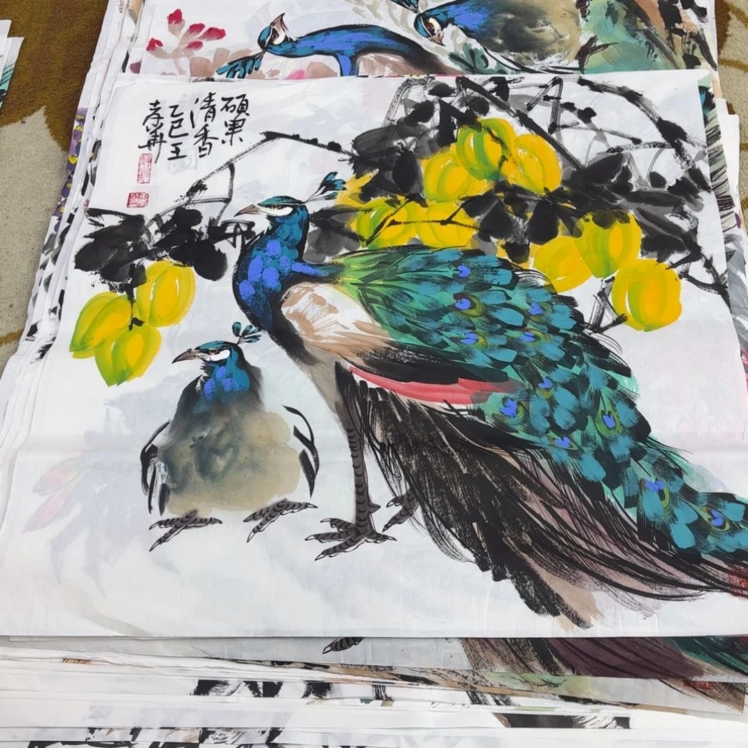 国画王孝华斗方童