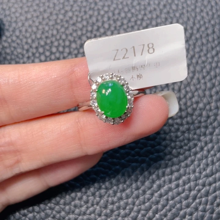 翡翠银S925镶嵌吊坠(不含链)