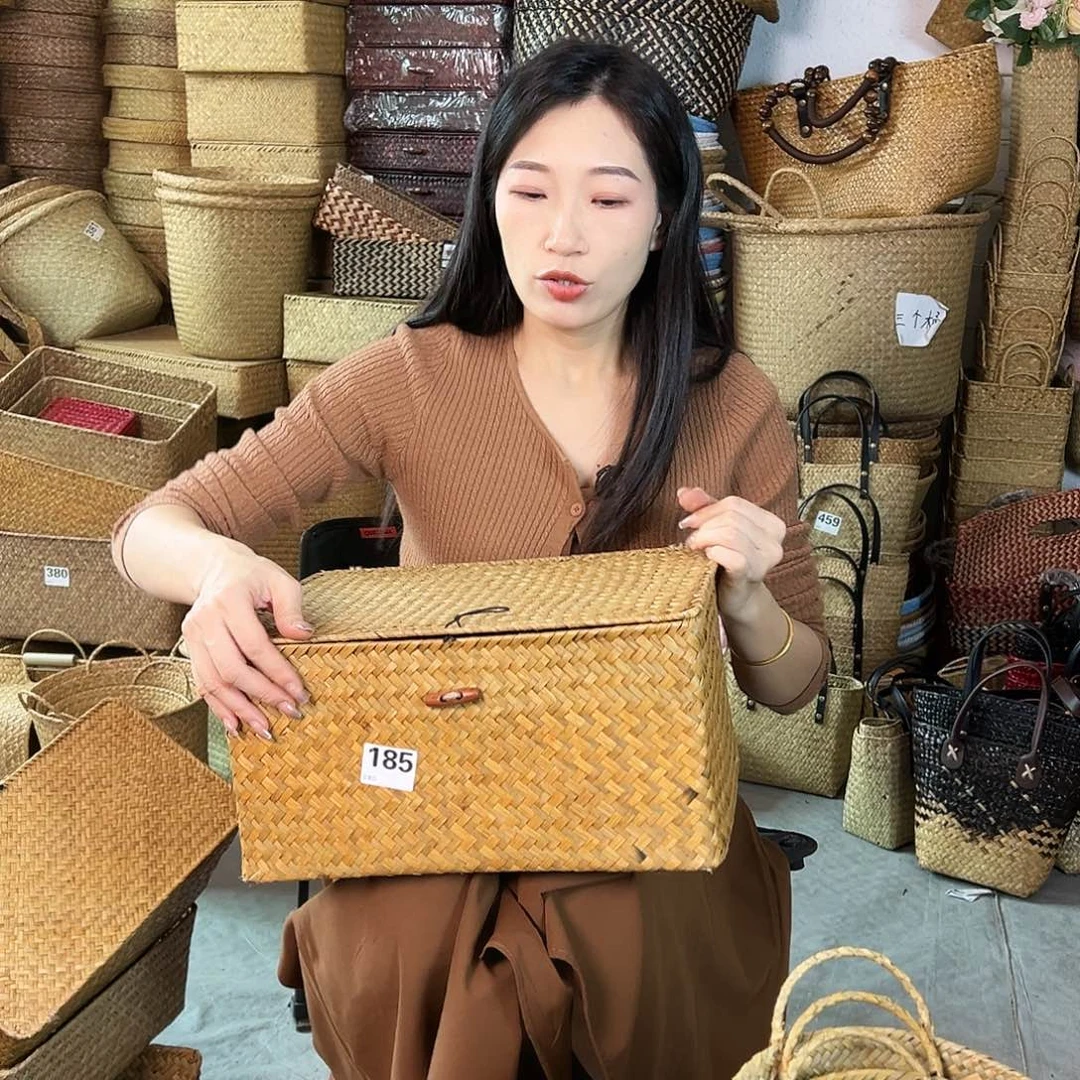 草编草编包/草编收纳盒微瑕疵