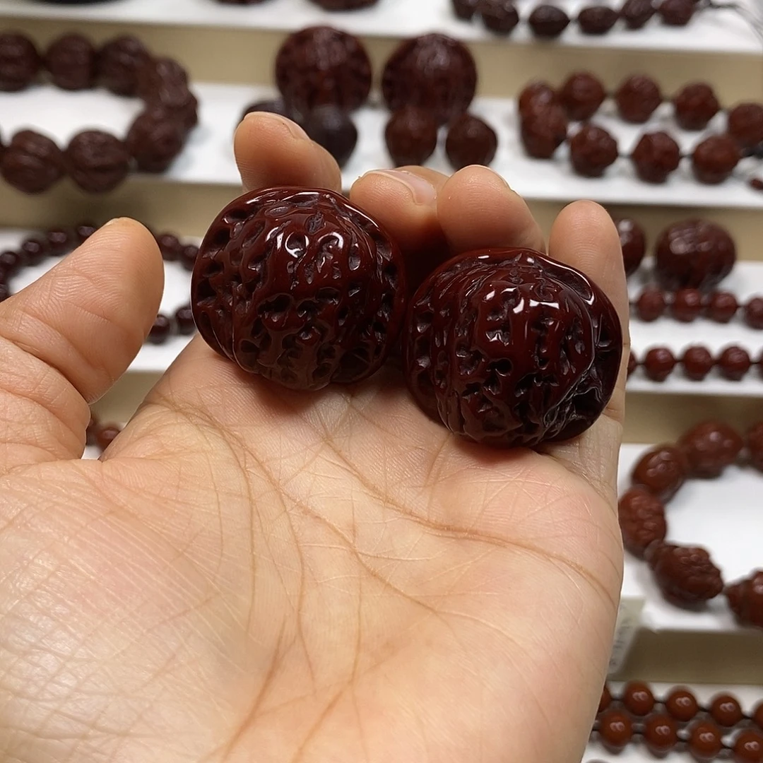 翔***泰文玩核桃吊坠元宝核桃