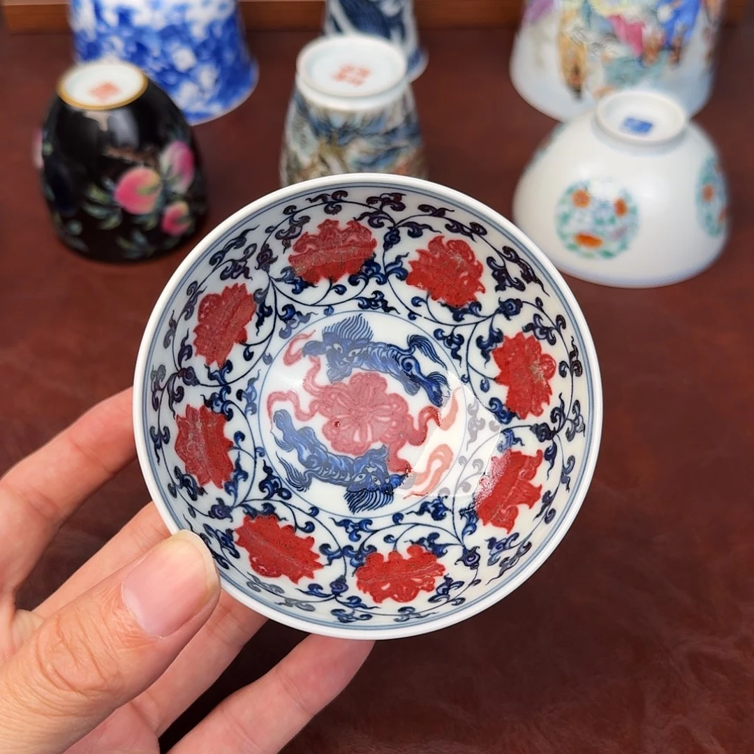 鱼****陶现代景德镇全手工全手绘陶瓷