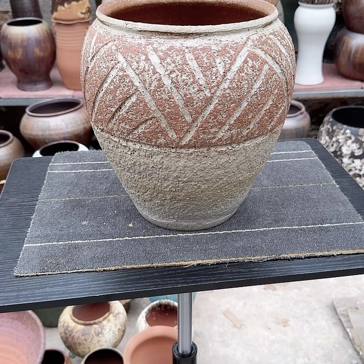 紫砂花盆高度30口径24