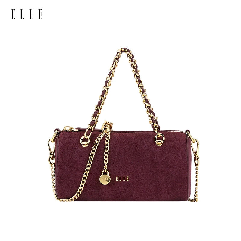 ELLE25新款便携手提包经典百搭通勤斜挎包女士单肩复古时尚25372