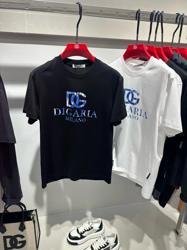 DG迪噶雅25春夏男士新品轻奢圆领短袖T恤066