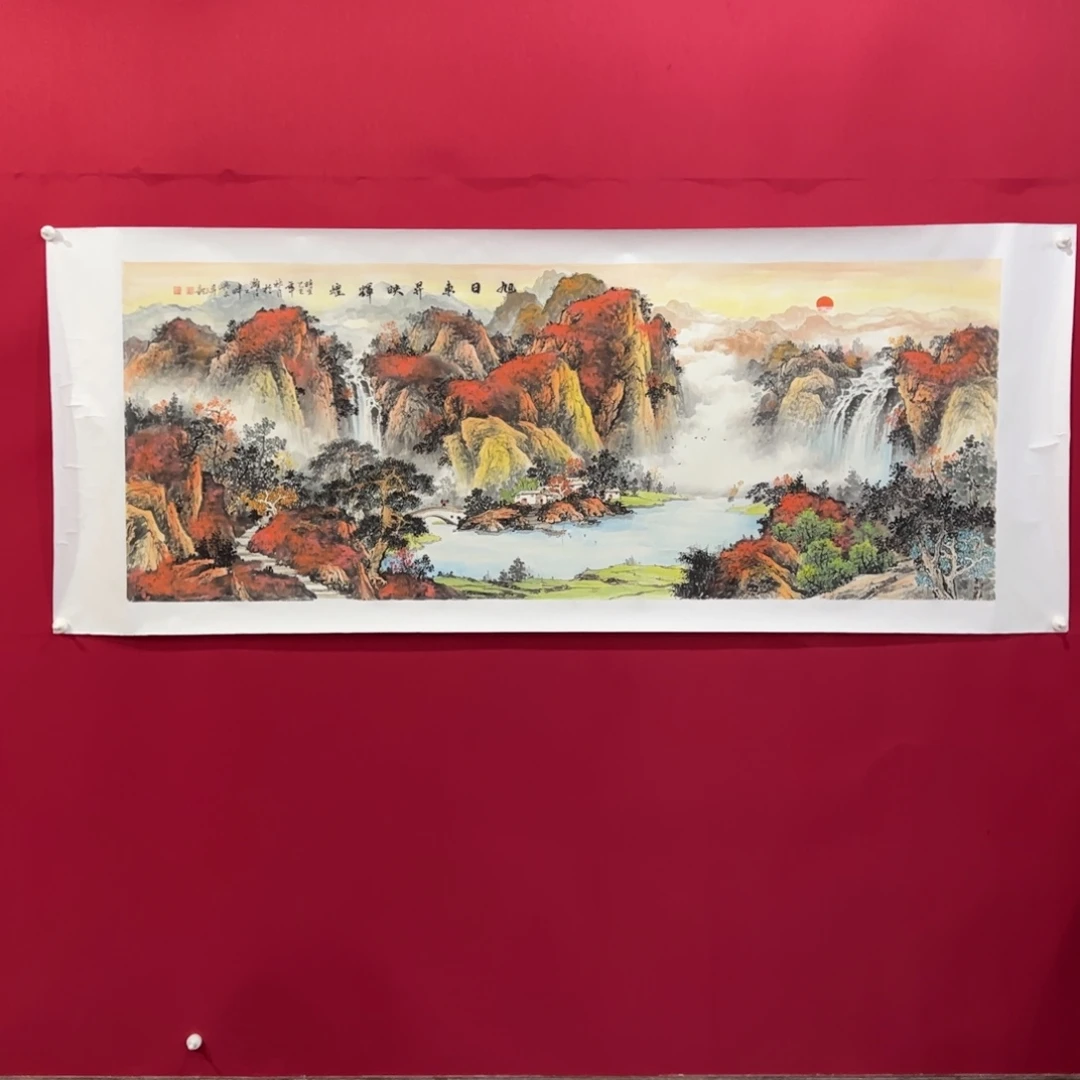 天***行国画刘兴问老师小六尺