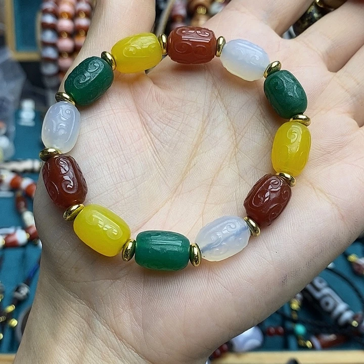 玛瑙/玉髓合金颈饰