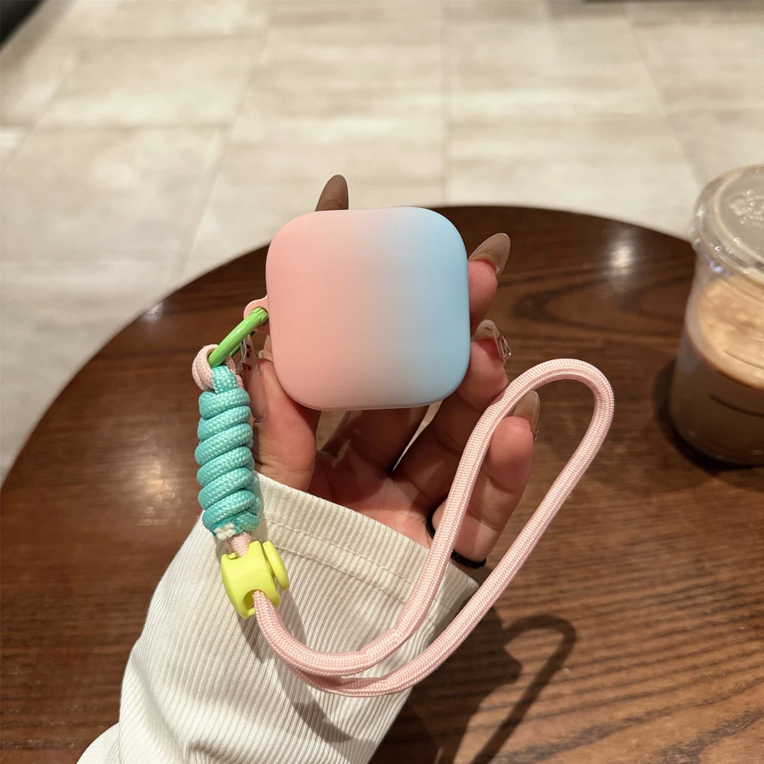 适用红米buds6耳机壳小米buds6保护套Buds 7S可爱创意渐变硬壳