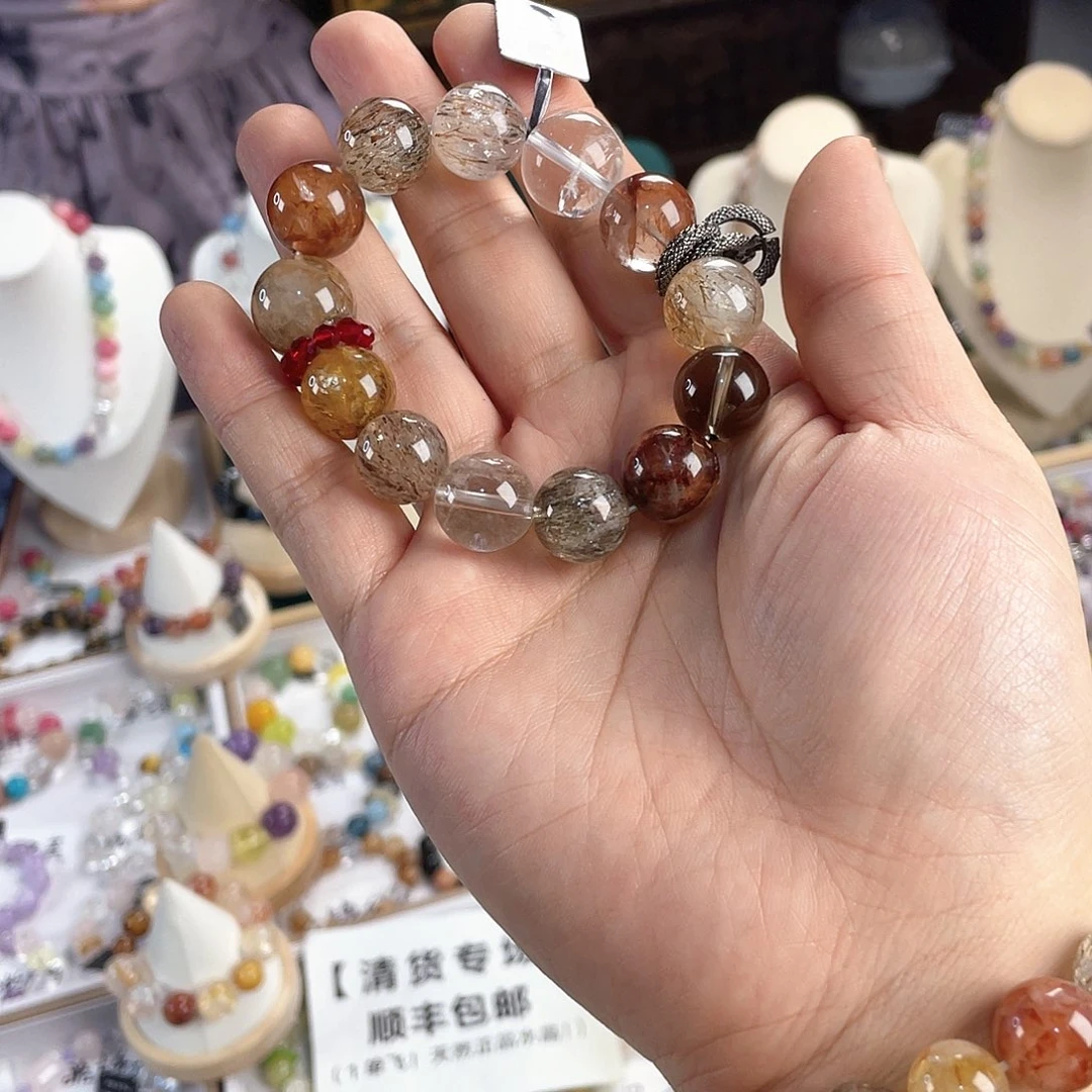 银S925镀金镶嵌手链水晶
