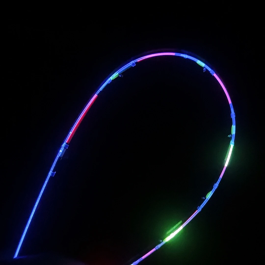 筏痴光钎夜光筏钓竿梢2.6-2.8通用半钛合金夜钓鱼排桥筏钓鱼竿梢