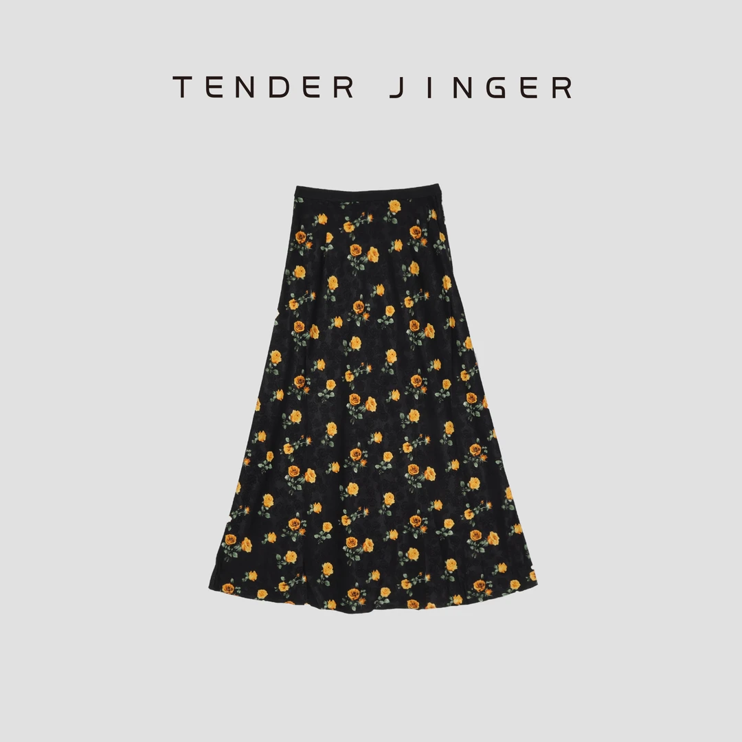 Tender Jinger高级感松紧腰半身裙T52SZS80670