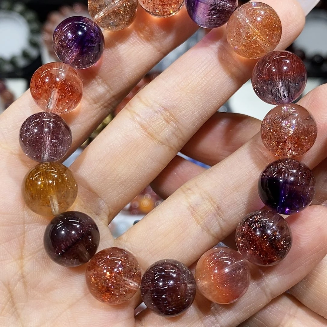 手串未镶嵌水晶稀有色超七12