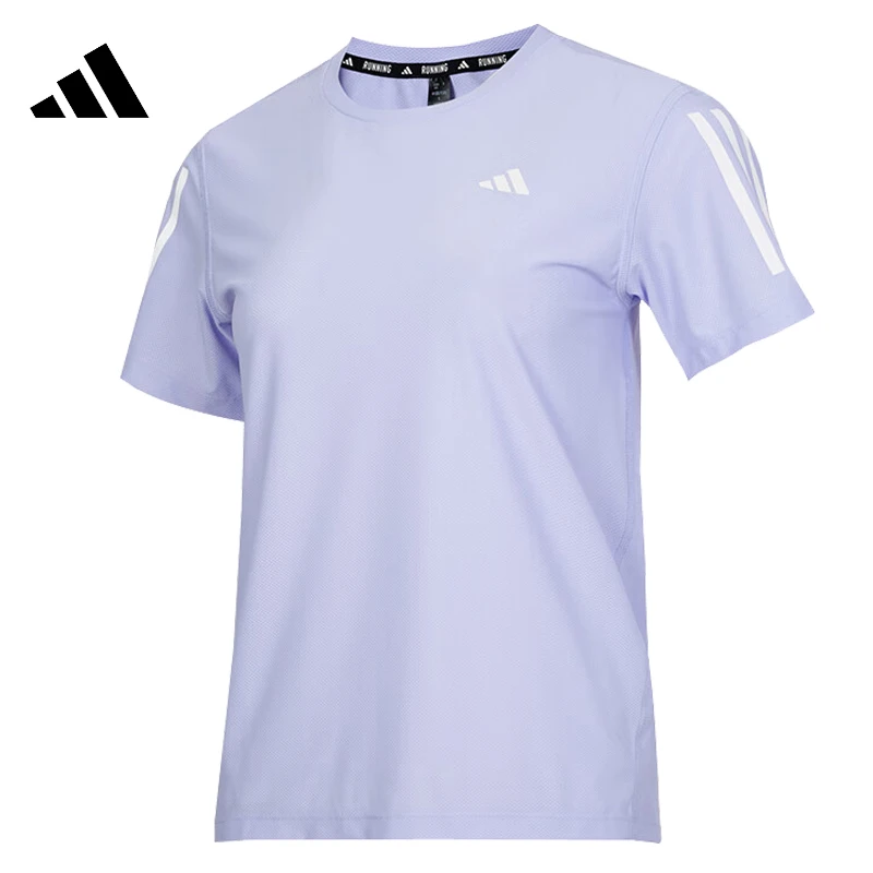 adidas阿迪达斯女子跑步RUNNING速干运动短袖T恤JD6435