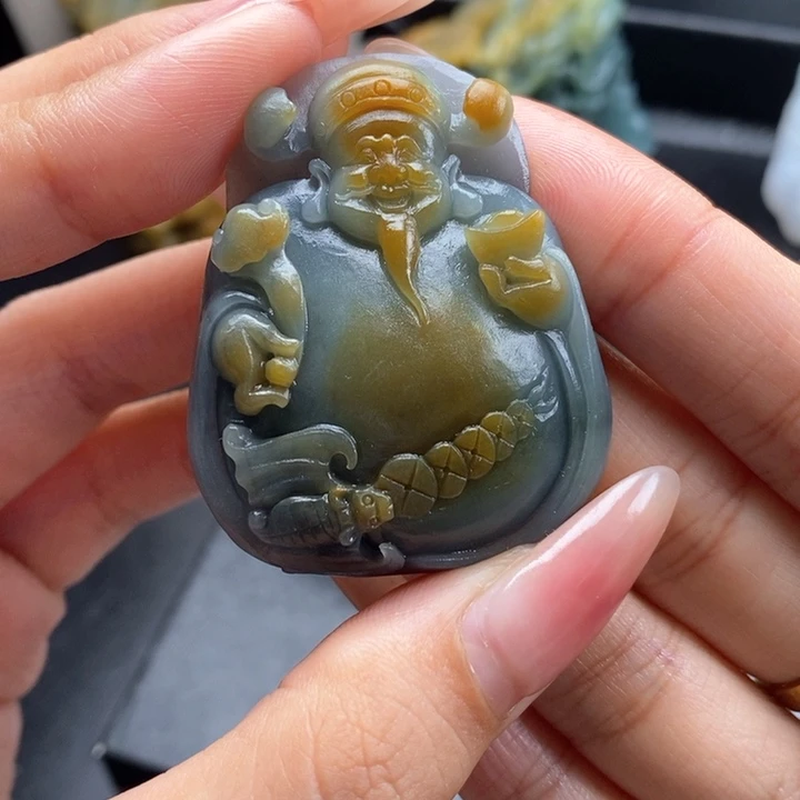 定制翡翠未镶嵌财神