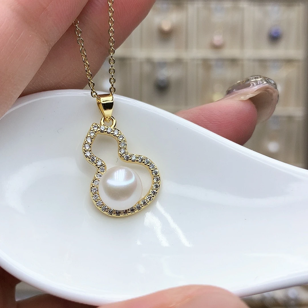 淡水珍珠合金吊坠(赠链)