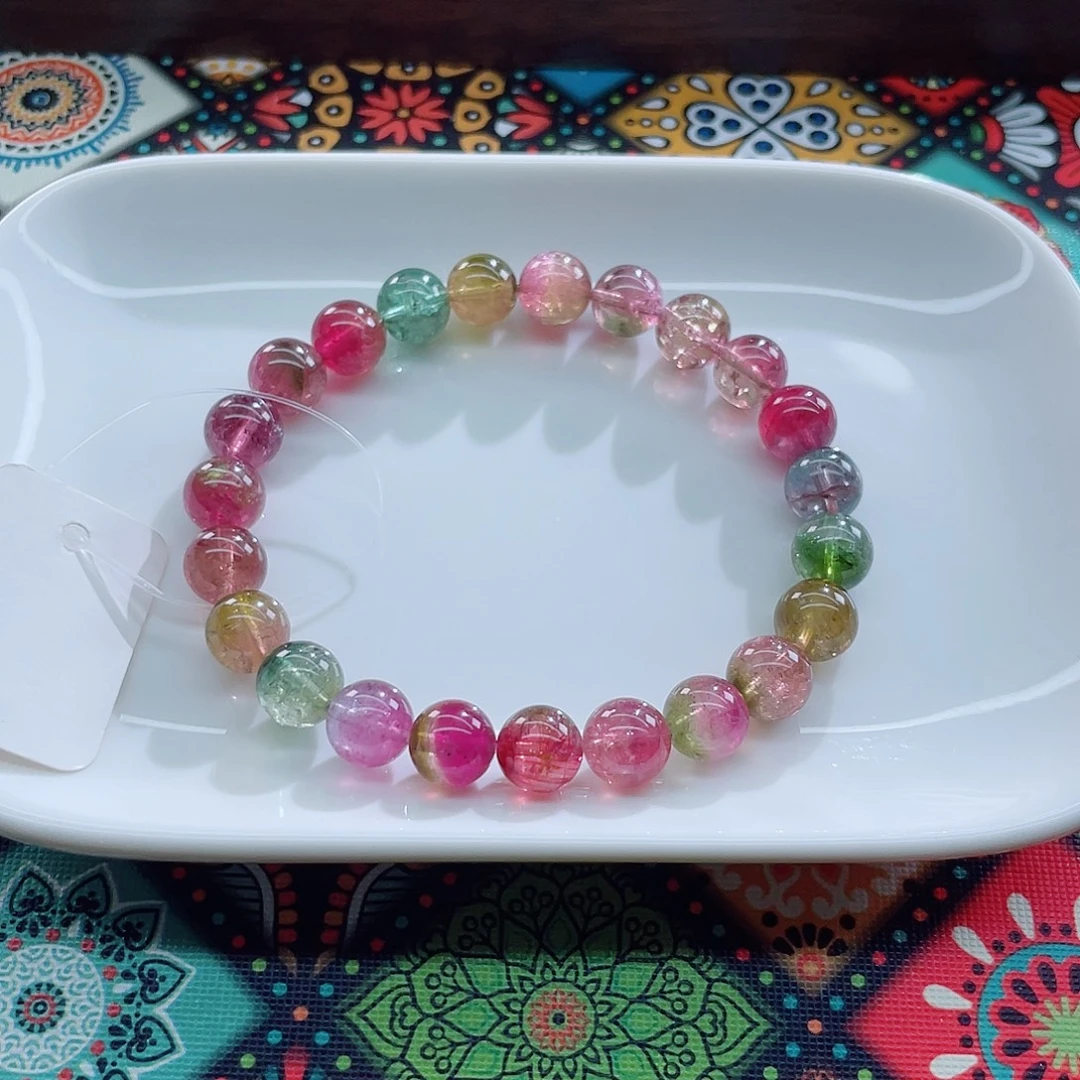 碧玺手链未镶嵌8.7mm左右