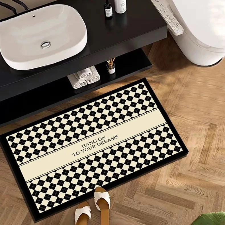 墨以-159【80x120】浴室地垫家用卫生间门口吸水防滑耐脏地毯