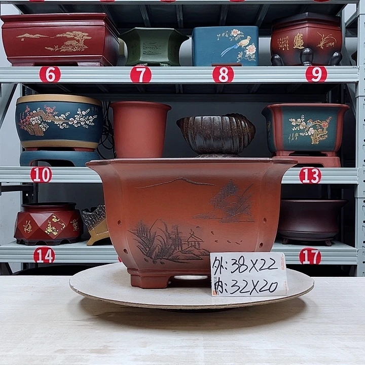 紫砂花盆紫砂花盆