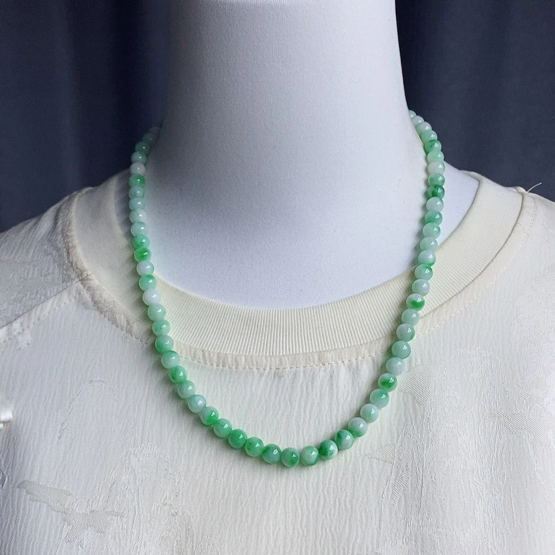 翡翠未镶嵌项链项链