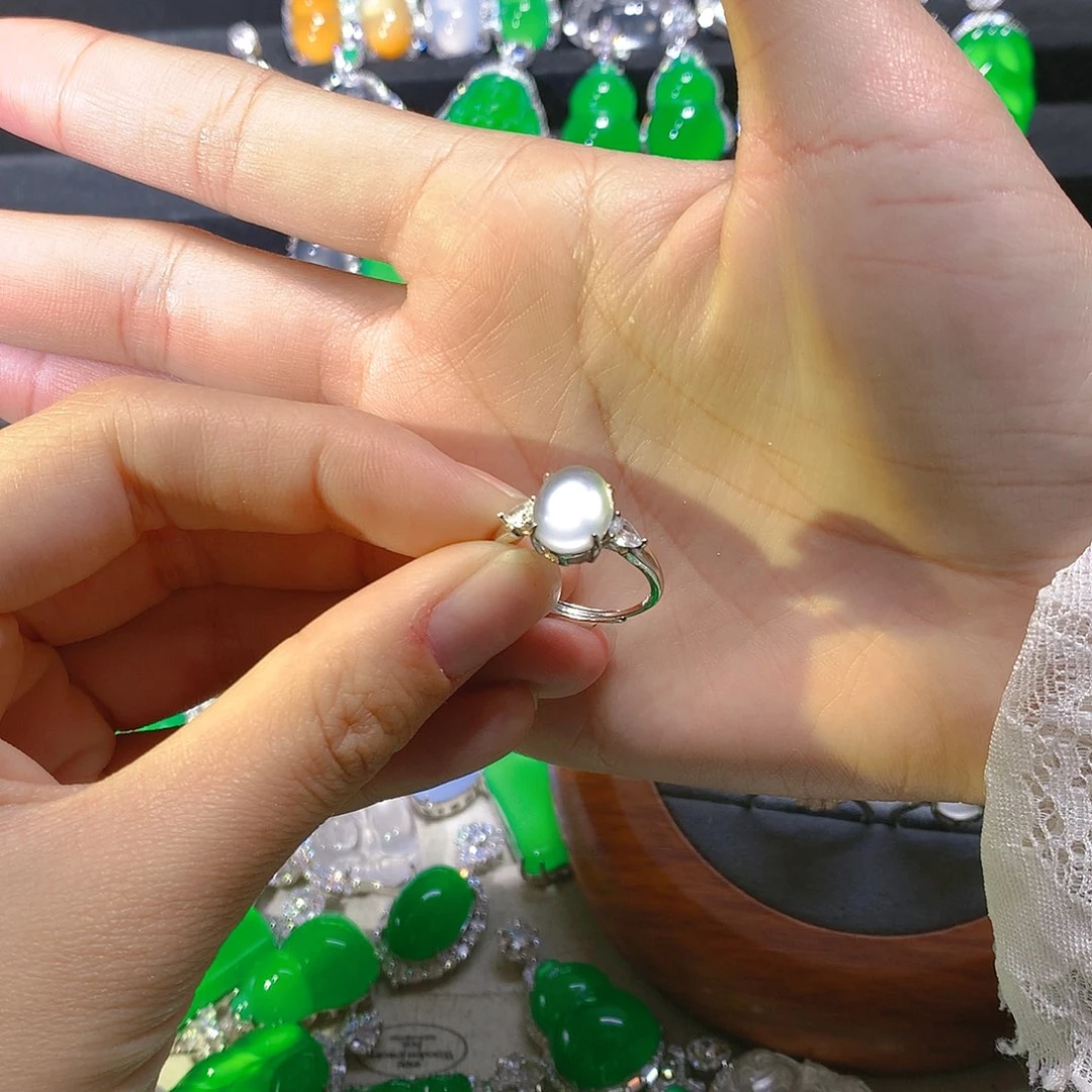 *****石英质玉银S925镶嵌颈饰