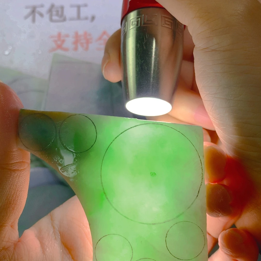 裸石翡翠天然缅甸a货F15