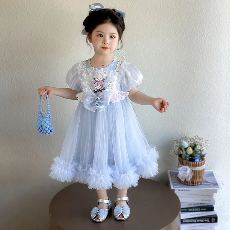 女童连衣裙夏季新款2025儿童洋气纱裙宝宝小女孩裙子库洛米公主裙