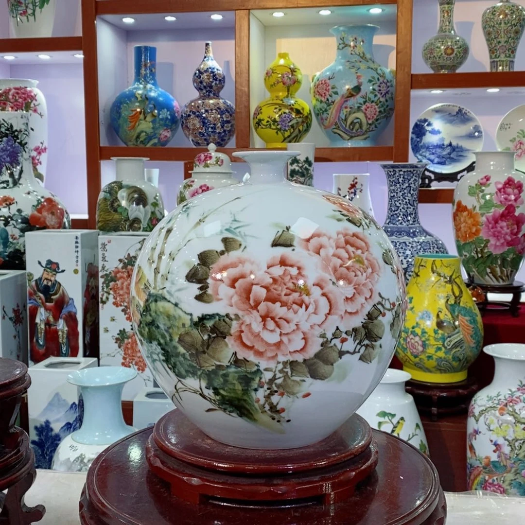 瓶景德镇陶瓷绘手工