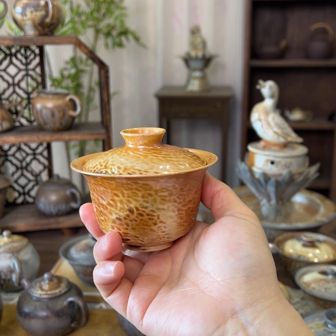 41中白盖碗福利柴烧