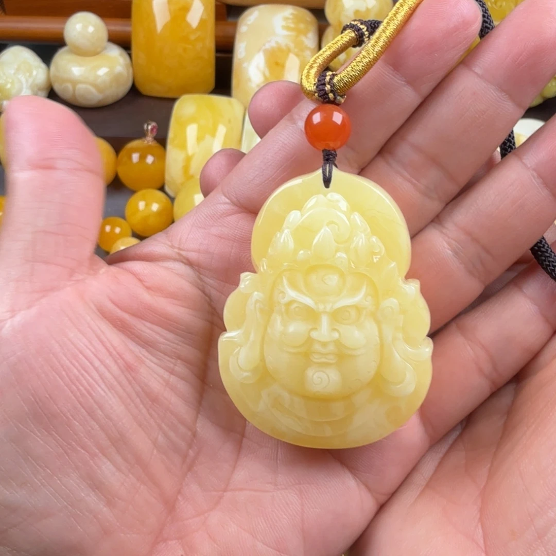 海***洋未镶嵌颈饰琥珀纯天然琥珀蜜蜡
