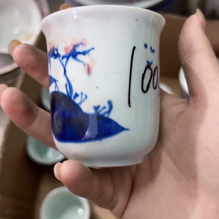 景德镇陶瓷高温瓷手绘画片随机