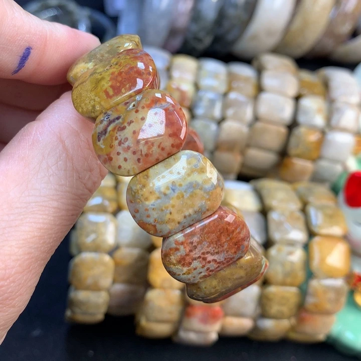 【闪购商品】硅化珊瑚（珊瑚玉）手链未镶嵌子*
