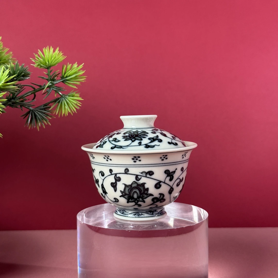 立勤堂 缠枝莲迷你盖碗 LQ318