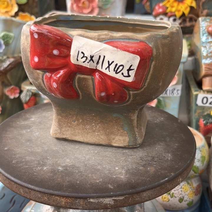 紫砂花盆粗陶材质多肉花盆