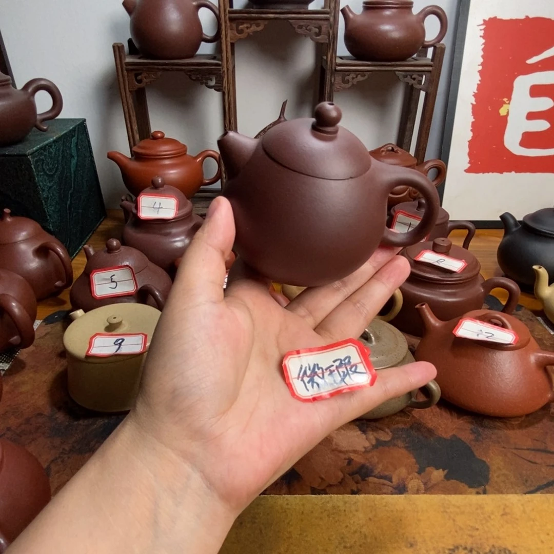 茶壶紫砂紫泥文旦 微瑕 半手工