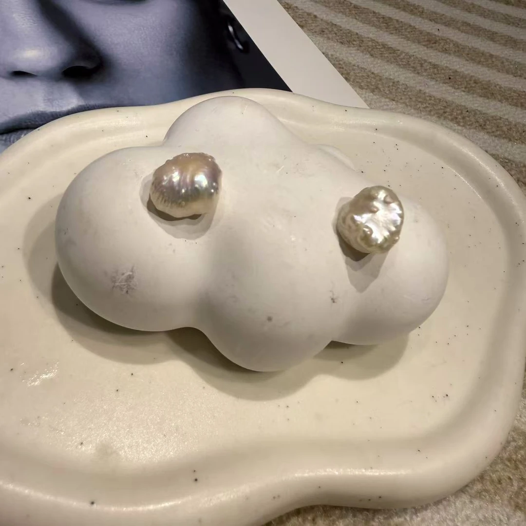 【A366】费列罗淡水珍珠耳钉珍珠饰品