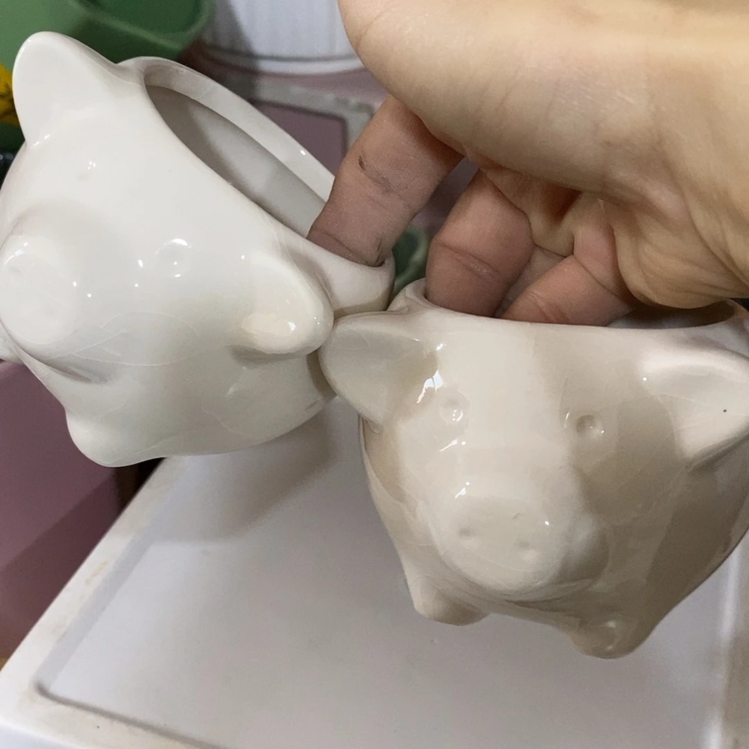 陶杯子陶盆有孔 瑕疵介意勿拍