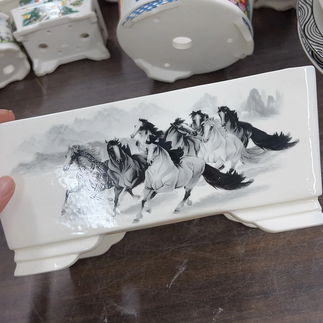 紫砂花盆130号瑕疵24/16/10cm