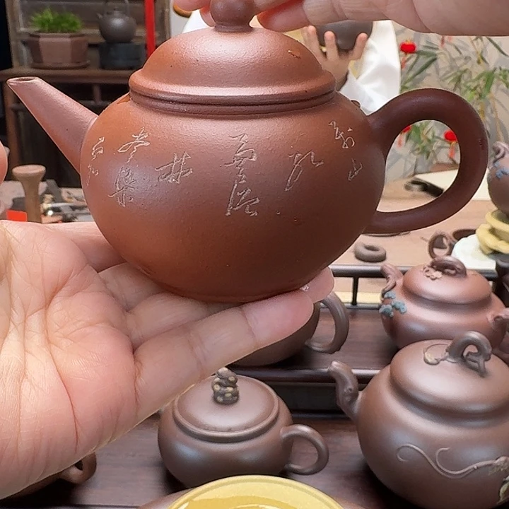 紫泥茶壶半手工制作水平