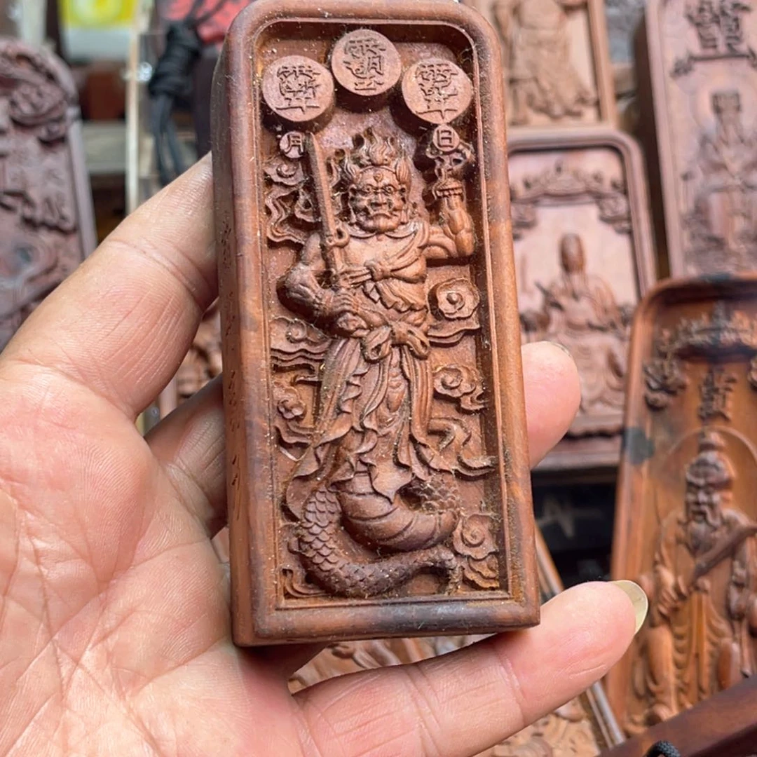 店***馆枣木雷击枣木雕刻牌子l