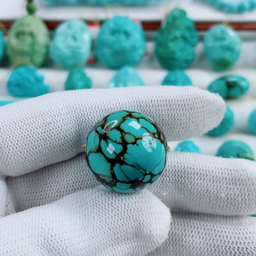 绿松石未镶嵌车挂